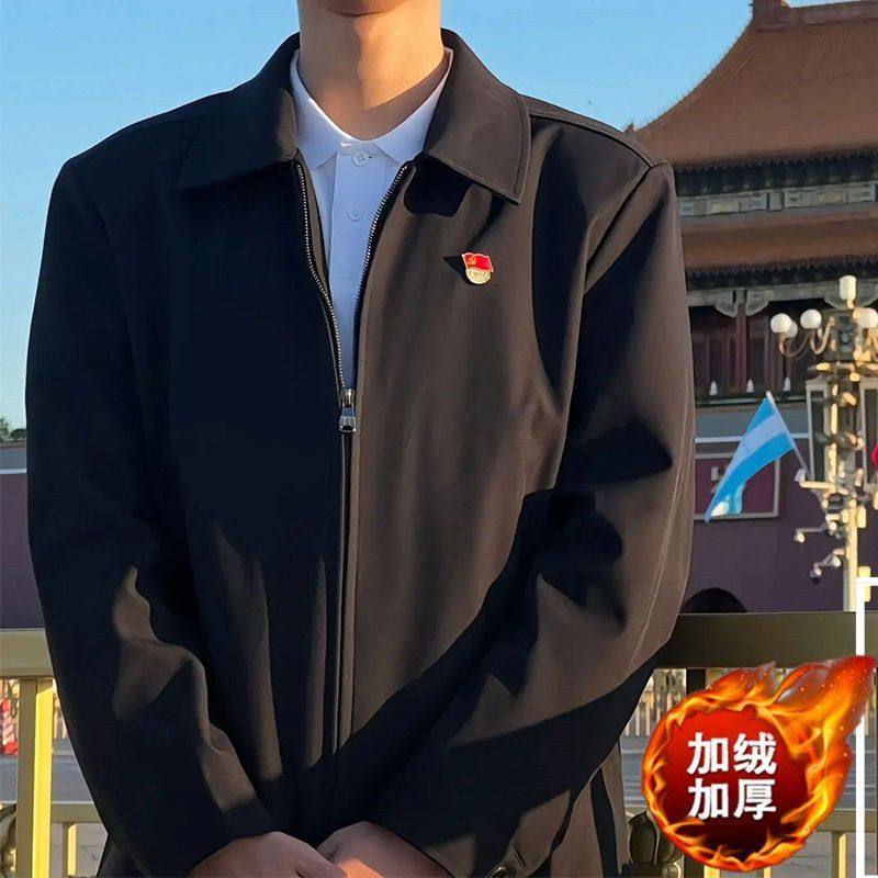 厅里厅气行政夹克男年轻干部cl夹克