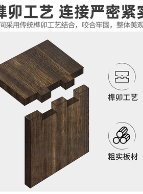 实木墙上置物架壁挂式多宝格茶杯架墙面展示架茶室背景墙摆件装饰