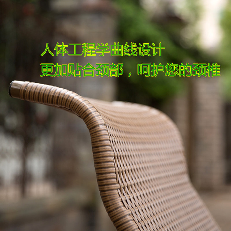 藤椅躺椅折叠椅子冬夏两用孕妇午休单人家用老人靠背藤编午睡凉椅
