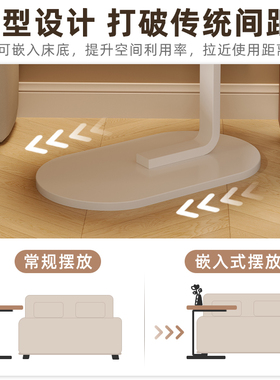 创意牀头柜替代现代简约卧室牀边小型置物架简易家用边几牀头收纳