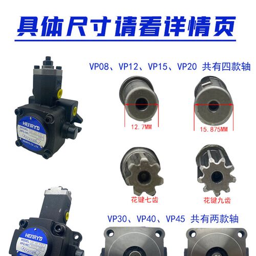 液压油泵变量叶片泵VP-20-FA3 VP-15 VP-40 VP-30-FA3-D H DH压头