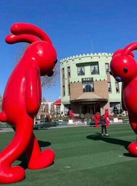 创意站雕塑家厂大型站人物美陈商场树脂装饰玻璃钢雕塑卡通网红张