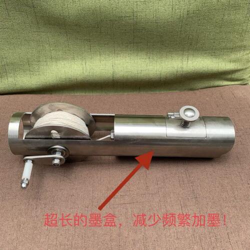 不锈钢墨斗工地放线专用装修施工木工水电工专用耐用耐摔金属铁制
