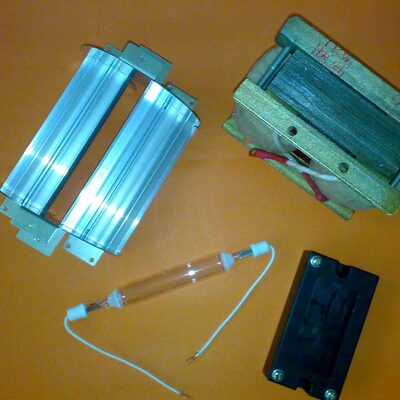 化UV灯管WK-固 触灯罩 3 器 四件套UV胶发镇流器UV灯1UV灯