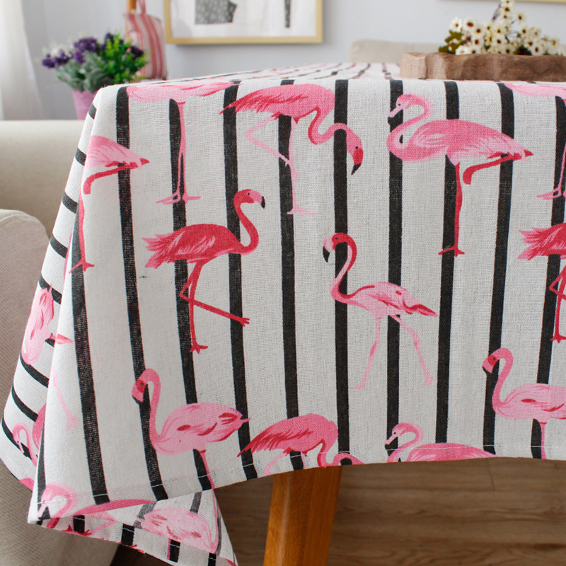 简约北欧棉麻桌布小清新茶几布餐桌布艺长方O形台布花边盖布书桌