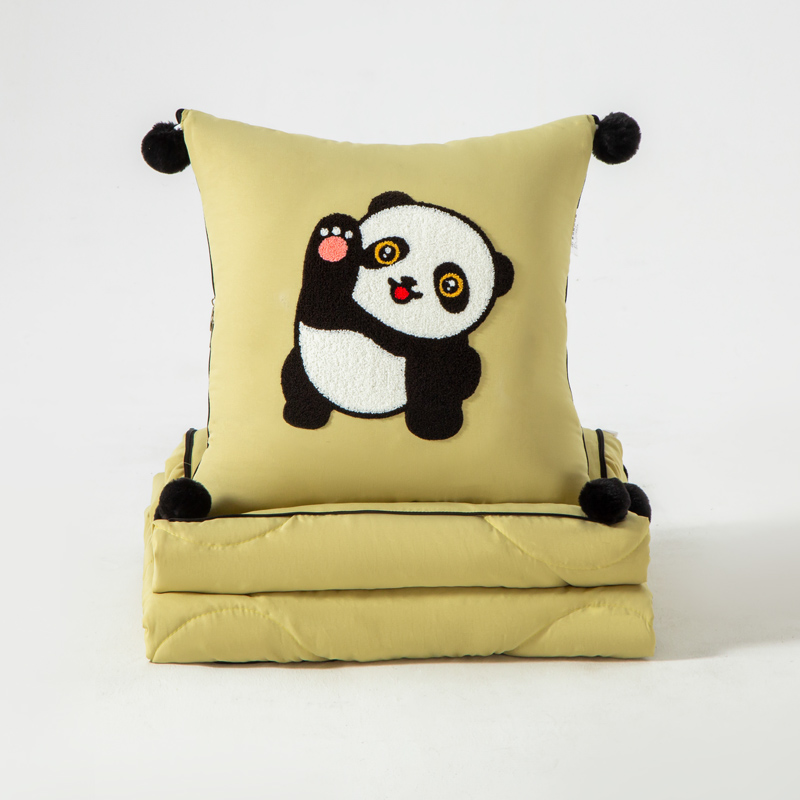 汽车上抱枕被子两用办公室午睡盖C毯枕头二合一折叠靠枕夏凉被四