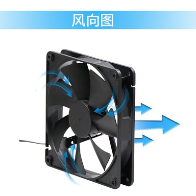 14CM静音台式电脑机箱电源散热风扇 14025大风量PWM调速散热器12V