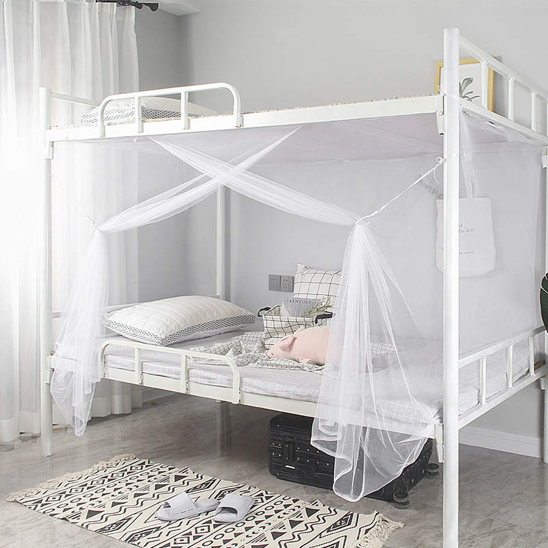 新款大学生寝室0.9m上铺下铺1.2米单人床老式1.S5家用白色宿舍蚊
