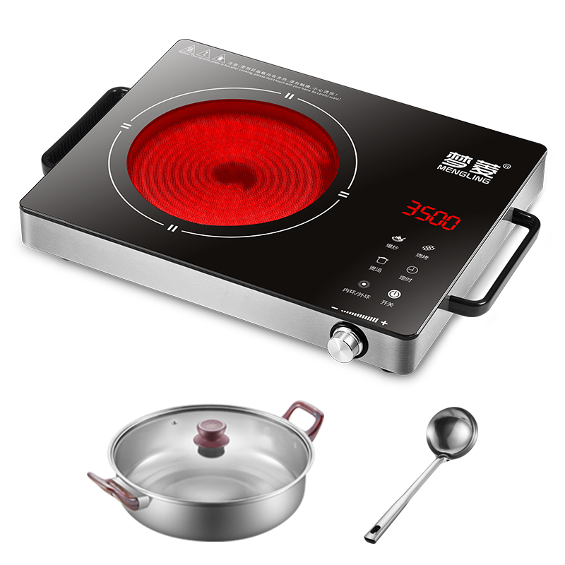 3500W大功率商l用三环多功能电陶炉家用远红外光波爆炒电磁炉2600