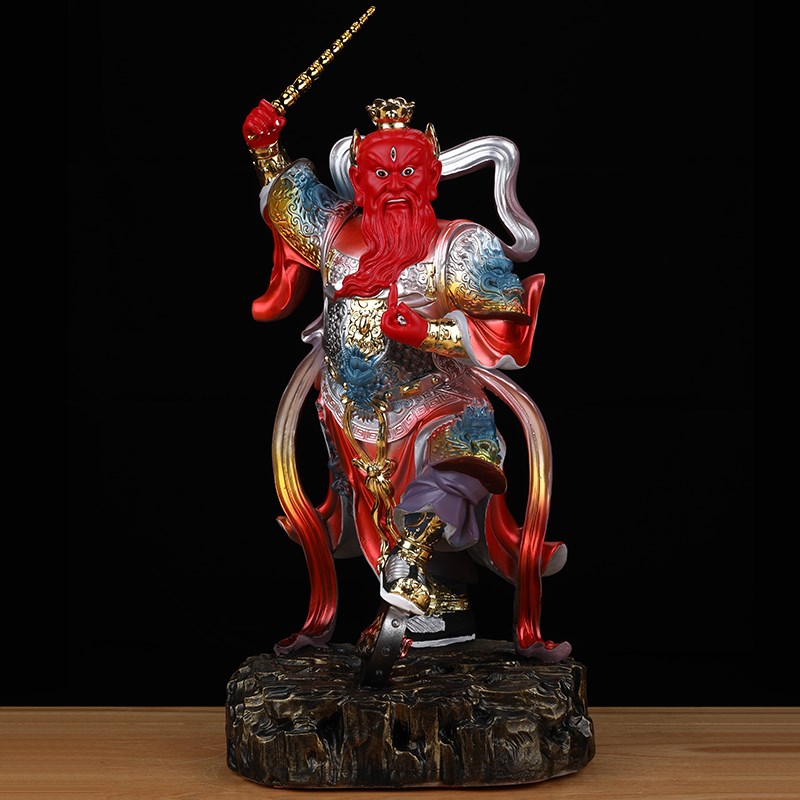 王灵官神像树脂王天君火神菩y萨都天大灵官像家用供奉工艺品摆件