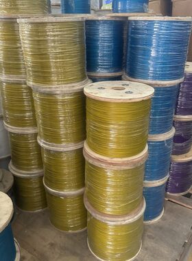 m钢丝绳-316不锈钢胶422.5-3红色包-30彩色4--5m径直1包塑钢丝绳-