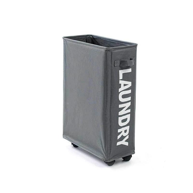 Laundry Basket Foldable Dirty Clothes With Wheels Organizer