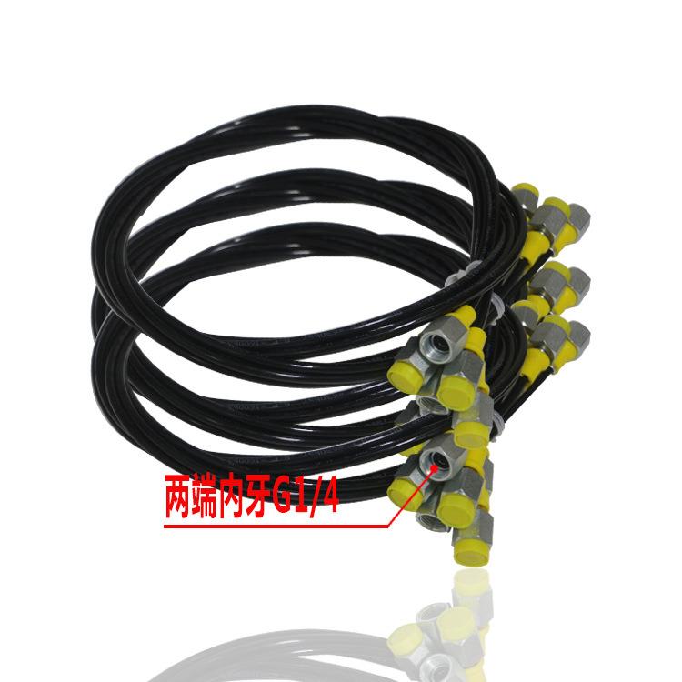 供应压力表高压软管测压气管通气管通径2MM耐压63MPA两端内牙G1/4