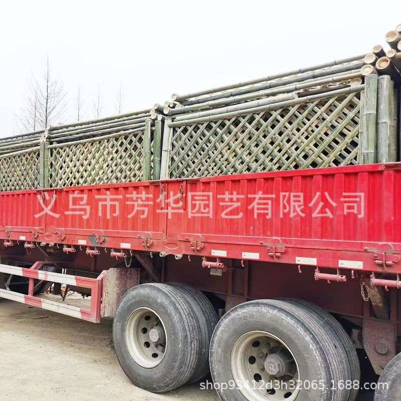 户外竹篱笆栅栏围栏围墙护栏庭院子花园菜园装饰隔断防腐竹子栏杆