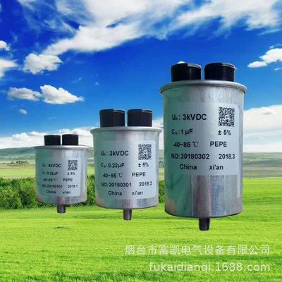 中频炉阻尼吸收电容器DYR圆形油浸铝外壳HCZN 6.3kVdc-0.1μF华超