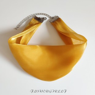 宽边颈带纯色百搭遮颈纹脖子饰品挡疤G痕颈部装饰脖链护脖颈饰脖