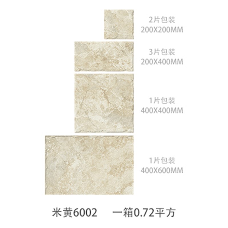 民宿厨房莱姆石地砖n别墅庭院仿古砖中古风餐厅子母砖法式阳台瓷