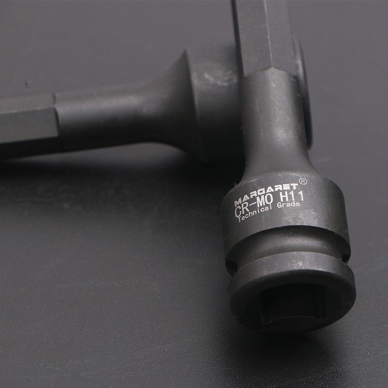 进口台湾 1/2风炮内六角长套筒 气动旋具 批头 H3-H22R 78mm 60mm