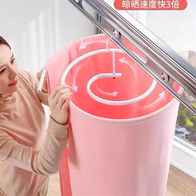 【下单立减50】家用o多功能不锈钢衣架晒被子晒被套床单家庭宿舍T