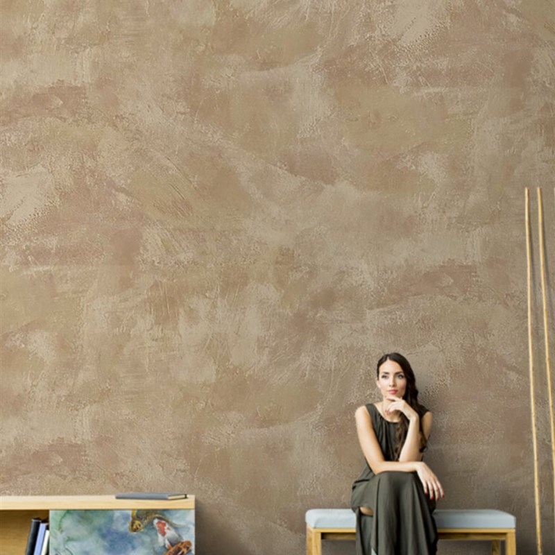 阿丁顿侘寂风涂鸦油墙q布素色壁纸装饰电视背景墙叙利亚轻奢壁画