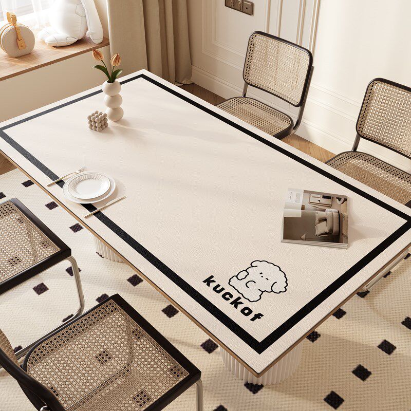 轻奢高级感餐桌垫免洗防油防水桌面保C护垫2024新款耐高温茶几桌