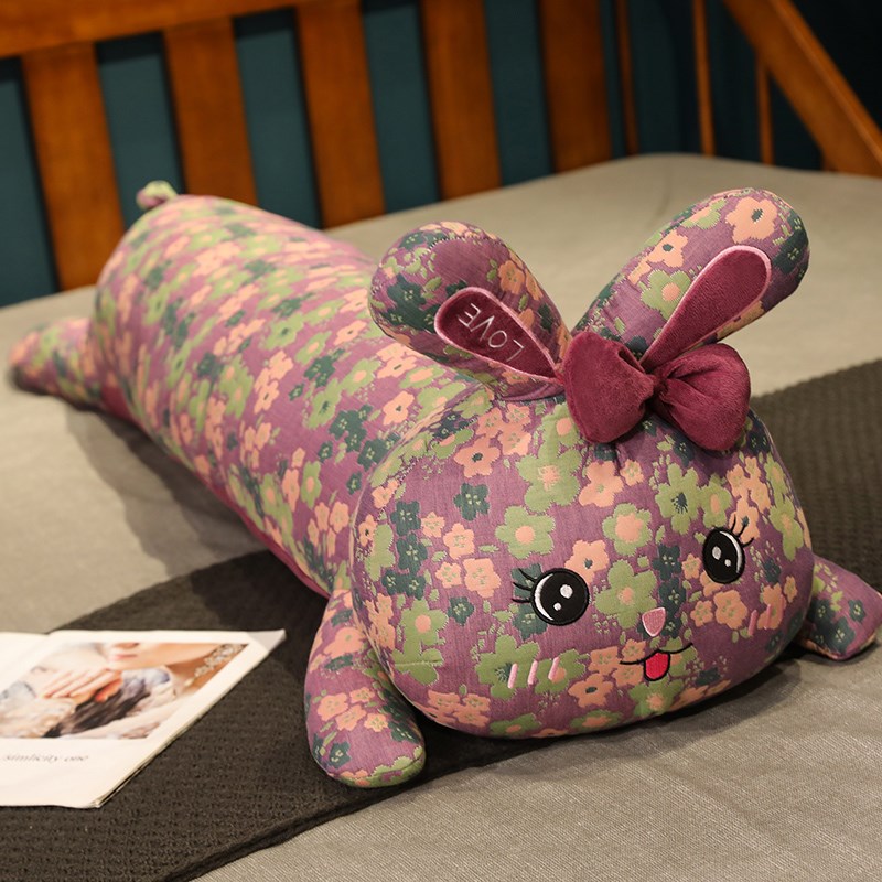 三层纱兔a兔长条枕抱枕女生睡觉夹腿床上孕妇枕靠枕侧睡床头大枕