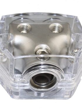 汽车音响分路器电源分配器1X-GA进2X0GA出车载改装用品透明盖子