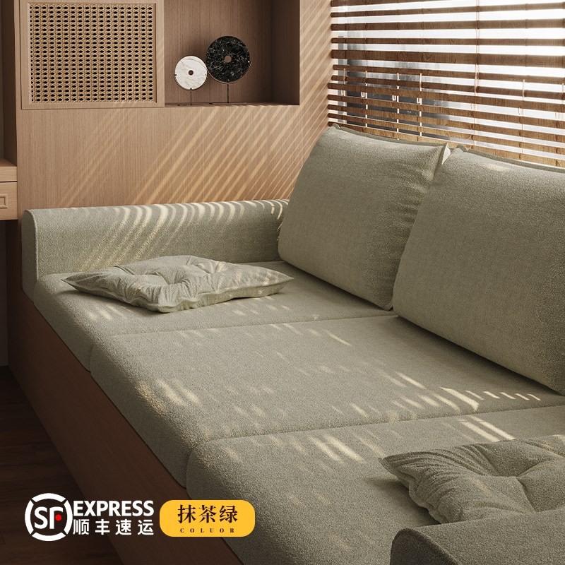 飘窗改造定制分体式沙发垫窗台垫z软包坐垫靠背2025新型阳台垫子