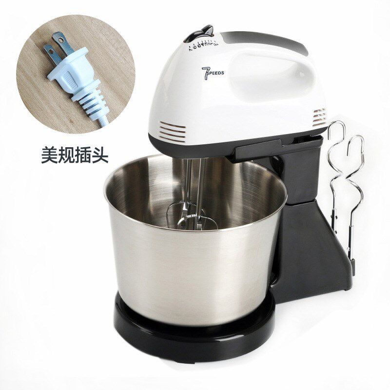 220V110V美英欧规家用电动打蛋器带桶台式烘P培搅拌打奶油蛋清和