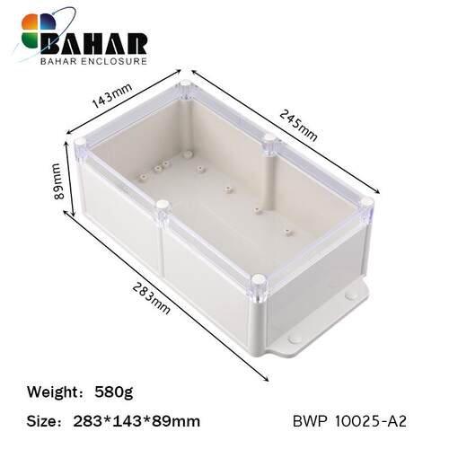 ABS塑料脉冲控制仪表密封盒IP68防水盒仪表巴哈尔壳体BWP10025