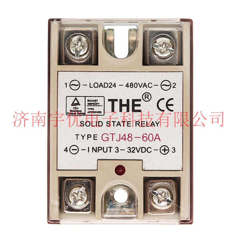 THE无锡天豪 GTJ48-60A 安装式单相交流固态继电器 480V 原装现货