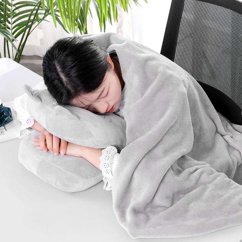 夏季午休神器 办公室冰丝午睡枕 学生趴睡枕睡觉抱枕头枕脖子靠枕