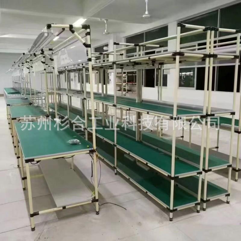 电商分拣精益管物料台线棒防静电工作台老化测试架车间物料周转车