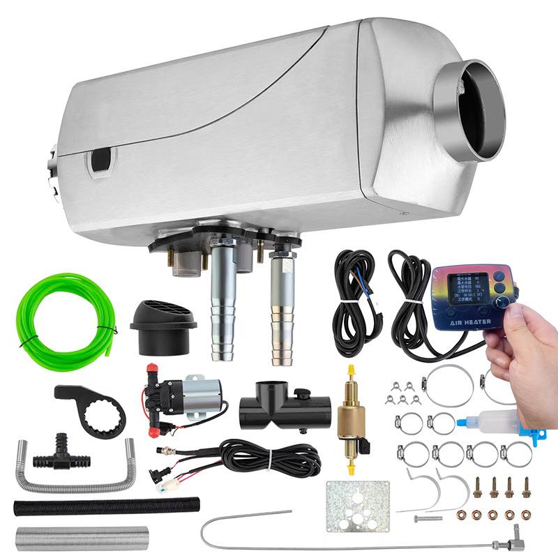 24V柴油暖风驻车加热器发动机12V8千瓦货房车水箱预热水暖一体机