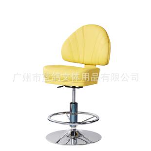 美式黄色升降靠背椅拉斯维加斯电玩城博彩椅 澳门赌场自动归位椅