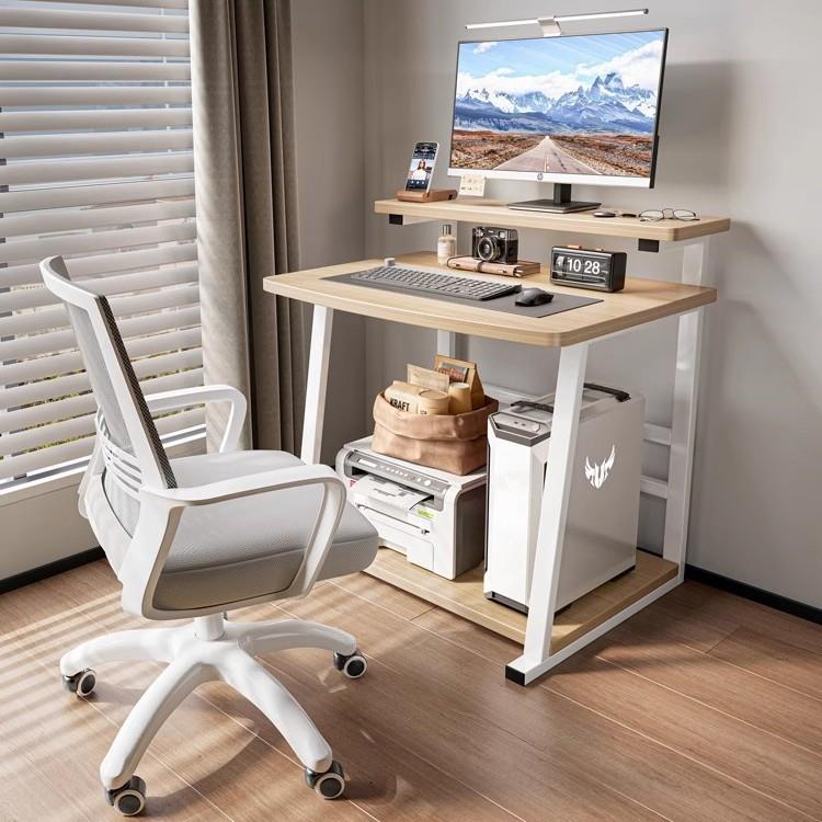 台式电脑桌小型家用迷你移动学习笔记本桌子简易带轮子卧室床边桌