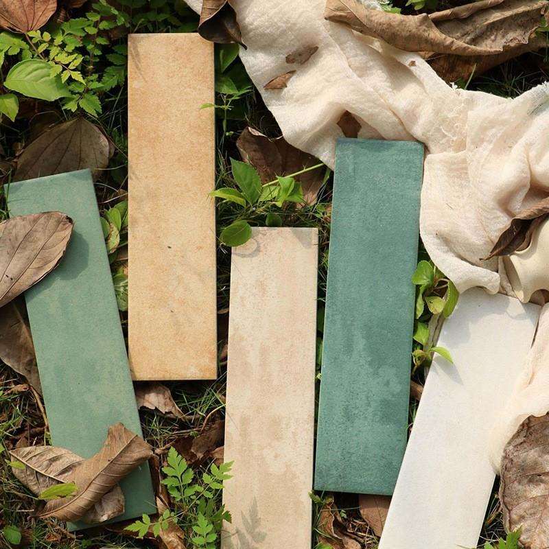 新款中古风长条手工砖75X300萨里系列餐厅吧台卫生间瓷砖现货