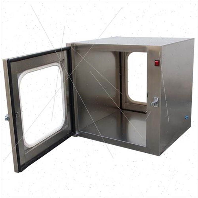 304不锈钢传递窗电子双门机械互锁实验室紫外线消毒传递箱