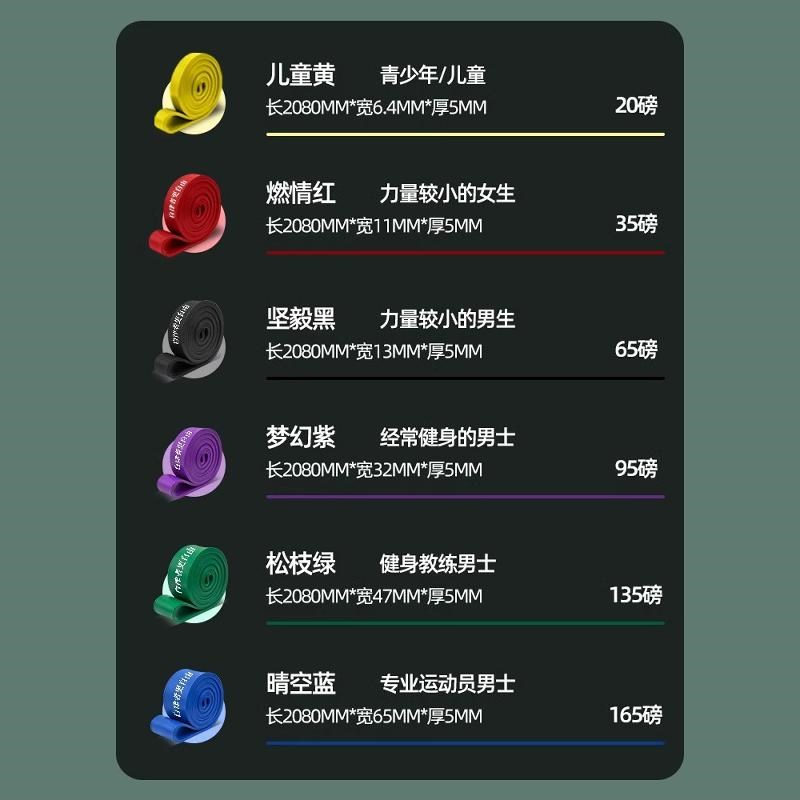 德国男士健身弹力带阻力带拉力带力量训练助力带引体向上辅助带