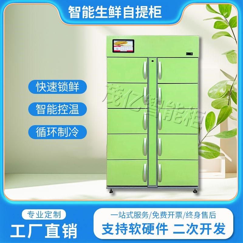 智能生鲜配送柜社区蔬果自提柜菜品冷藏冷冻保鲜柜食品临时寄存柜