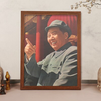 伟人毛主席画像摆件中堂挂件毛爷爷桌面摆台名人画像照片装饰挂画