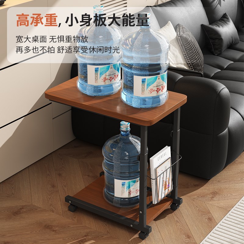 中古风小推车置物架可移动客厅复古茶几卧室餐边餐车意式收纳架子