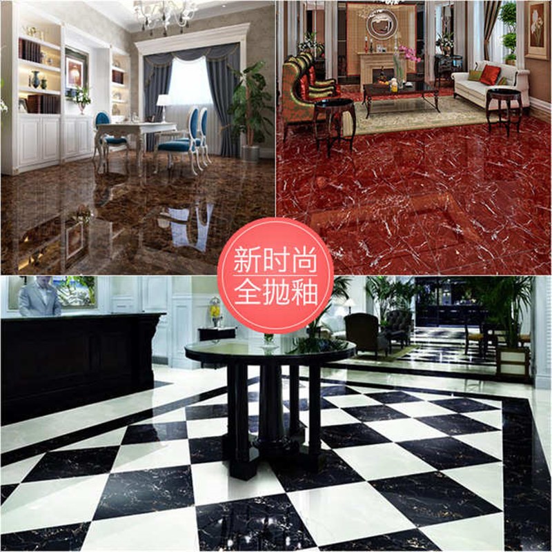 深啡网全抛釉瓷砖800x800门槛石1米过门石600x900黑金花大理石