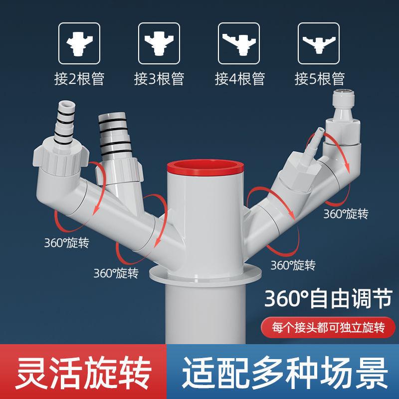 厨房多功能接头通下水管三通头水槽排水管净水器洗碗臭返机防神器
