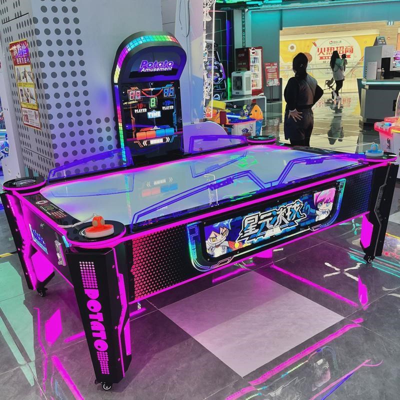 儿童室内亲子双人对战冰球投币桌上曲棍球游乐场游戏机设备游戏厅