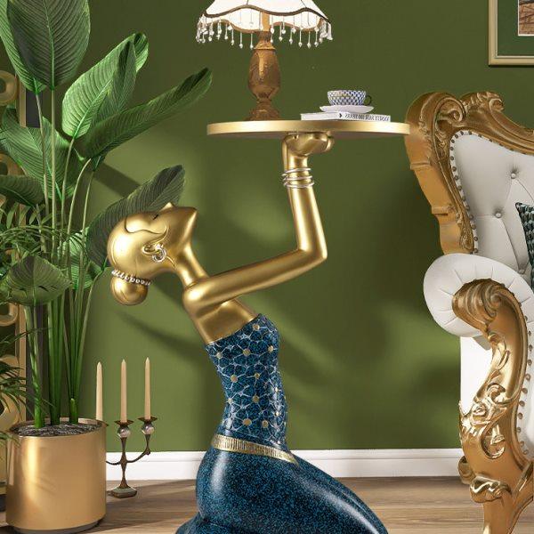 轻奢高级感落地摆件大型客厅角落电视柜沙发旁边几艺术家居装饰品,家居饰品,落地摆件,淘宝优惠券,粉丝福利购,淘宝优惠卷