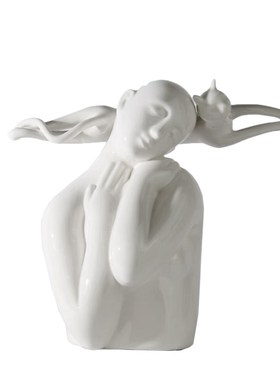 现代意式极简复古留声机模型装饰摆件茶室书房Q桌面家居装饰品摆