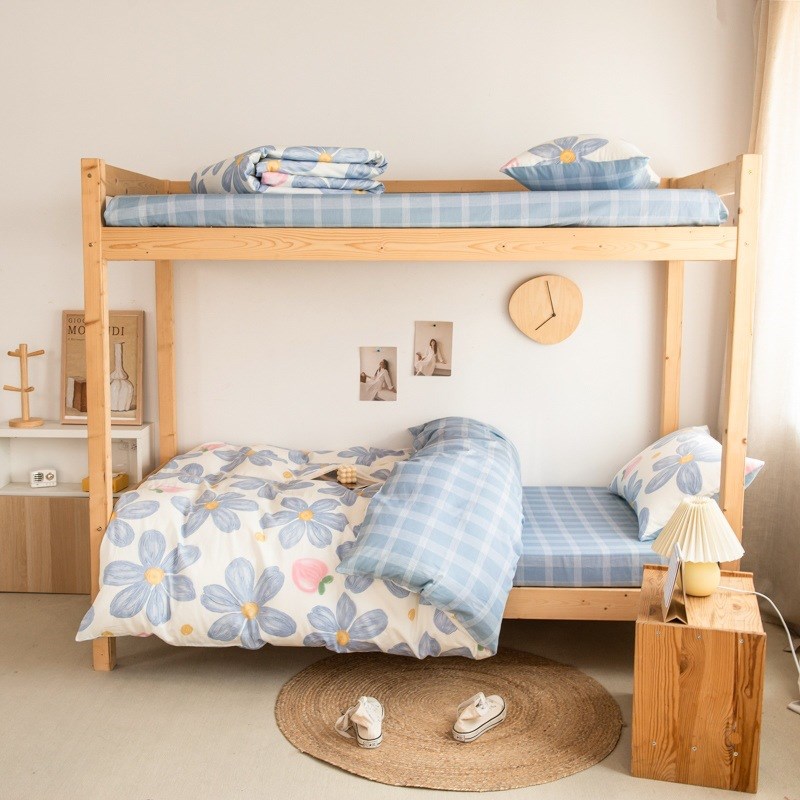 被子全套一整套单人学生宿舍三件套上下铺L住宿生床上用品四季通