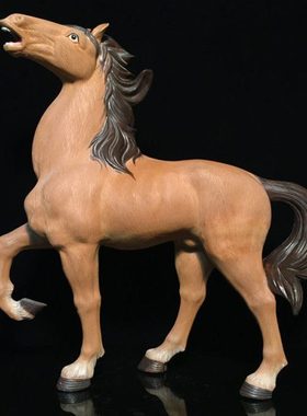 石湾公仔陶瓷马生肖创意家居客厅电视柜玄关摆件开业乔迁工艺礼品