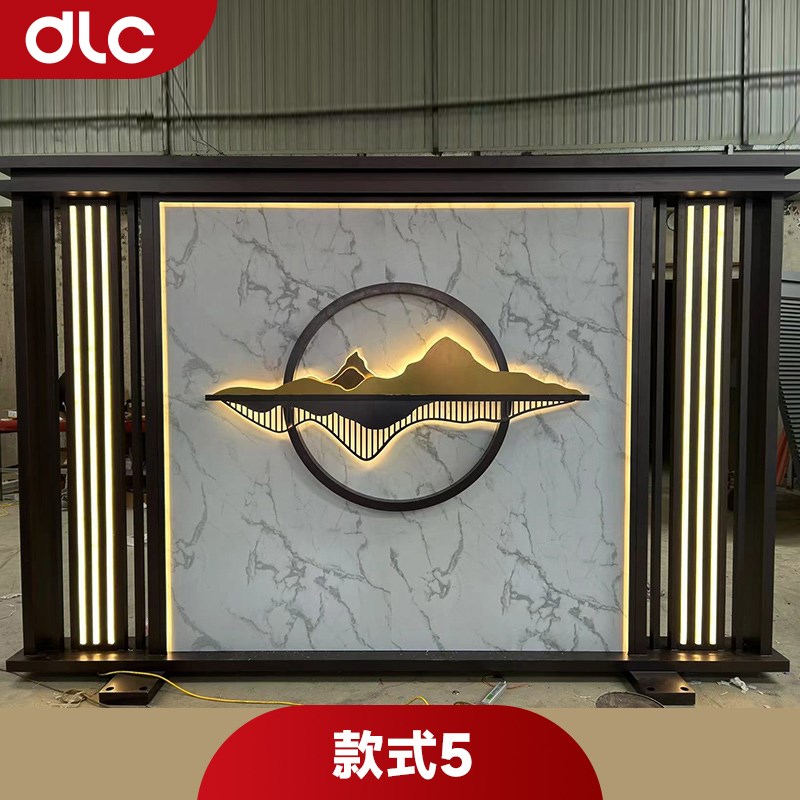 户外铝合金庭院屏风影壁墙景观隔断背景墙M农村院子照壁迎门墙隔